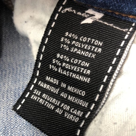 BUTTONFLY 7 for ALL MANKIND JOSEFINA SKINNY BOYFRIEND JEANS 26x32 🇺🇸 - Picture 8 of 11